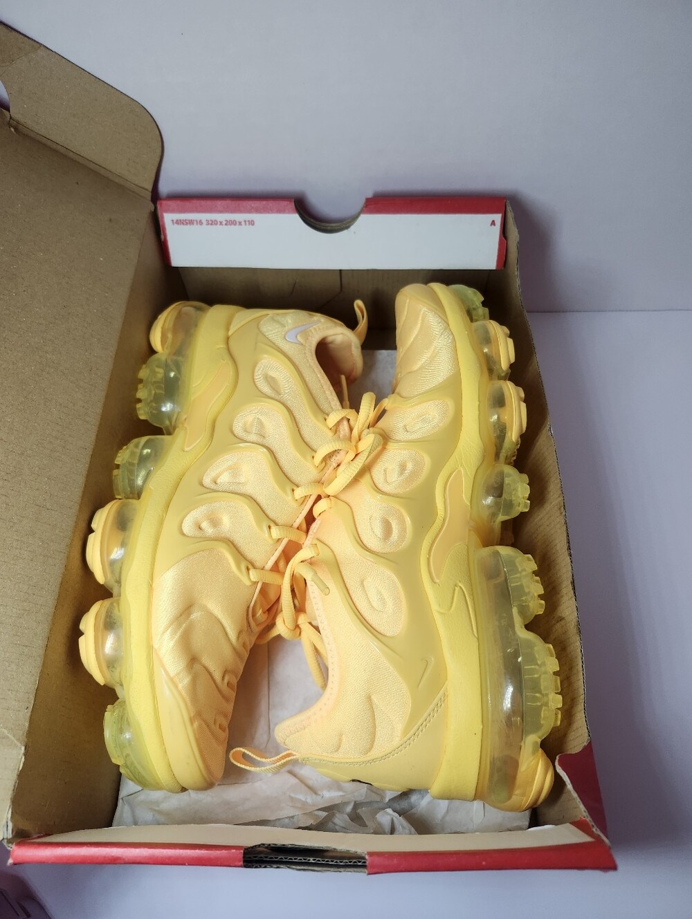 Nike Yellow Air VaporMax Plus Sneakers - Picture 5 of 10